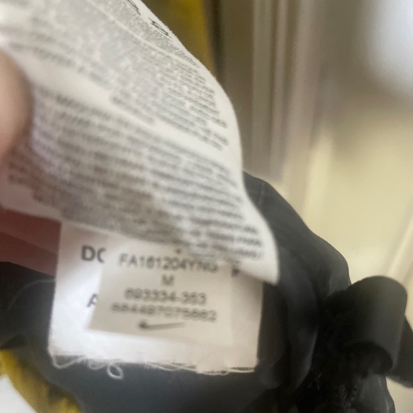 Nike SB Duck Down Puffer Jacket Yellow Green Hooded Winter Puffy Size M - Picture 11 of 16